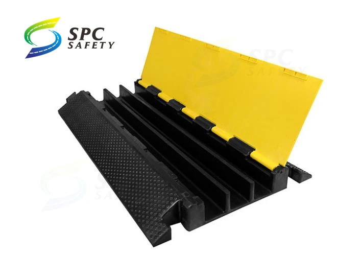 Тяжелый пол 3-канальный провод шланг шнур ПВХ Защитный Чехол резиновый скоростной удар рампа защита кабеля протектор кабеля