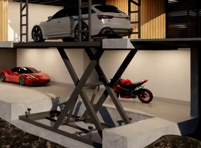 Customizable Hydraulic Underground Garage Double Deck Car Elevator ...