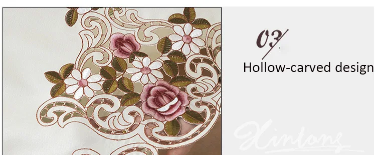 Multi-size European Style Embroidered Simple Table Cloths for Rectangular Polyester Square Modern Knitted Waterproof Tablecloth