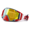 Gray Red Frame / Gold Lens