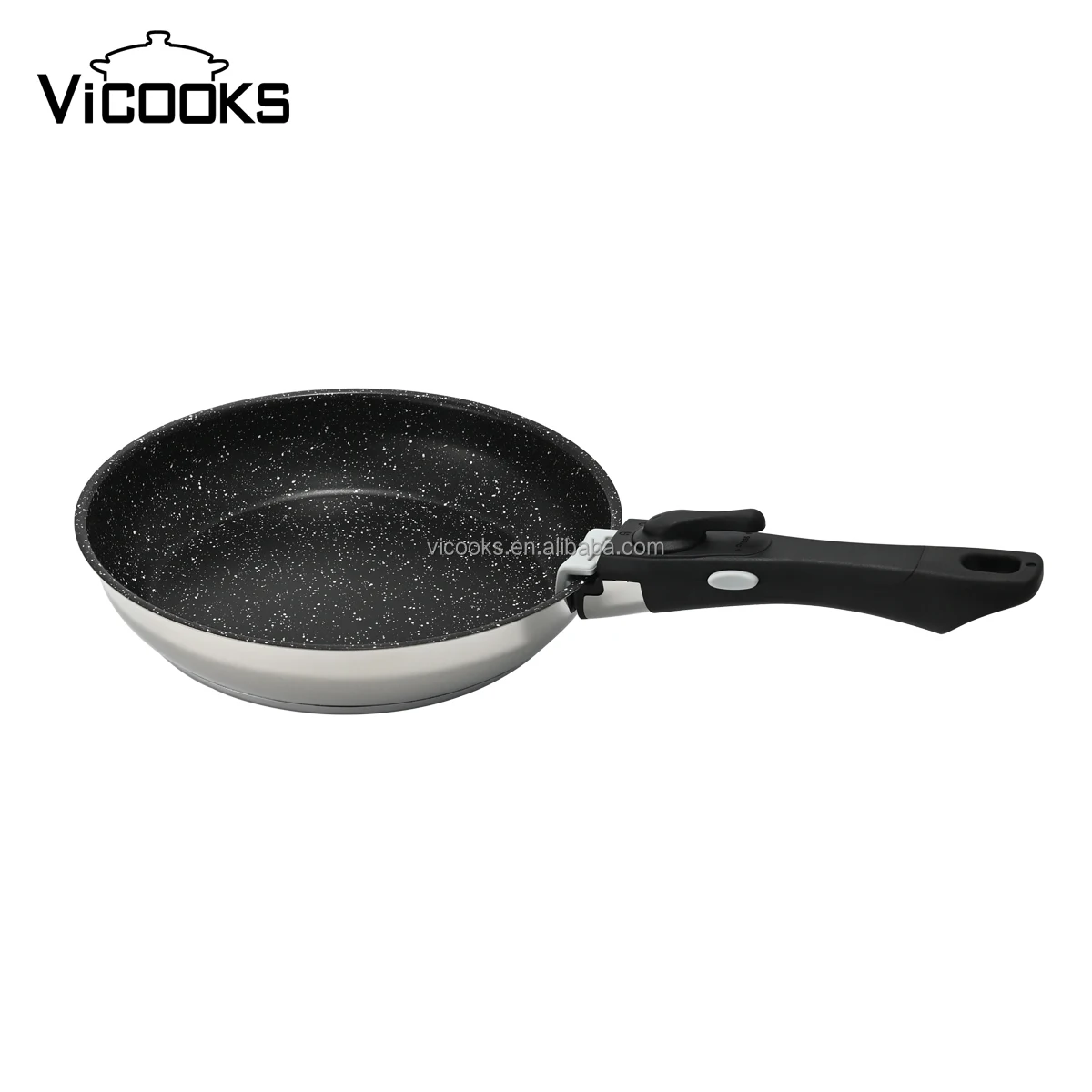 Turkish Stainless Steel Cookware Granite Non Stick Pan Cookware Sets With Removable Handle