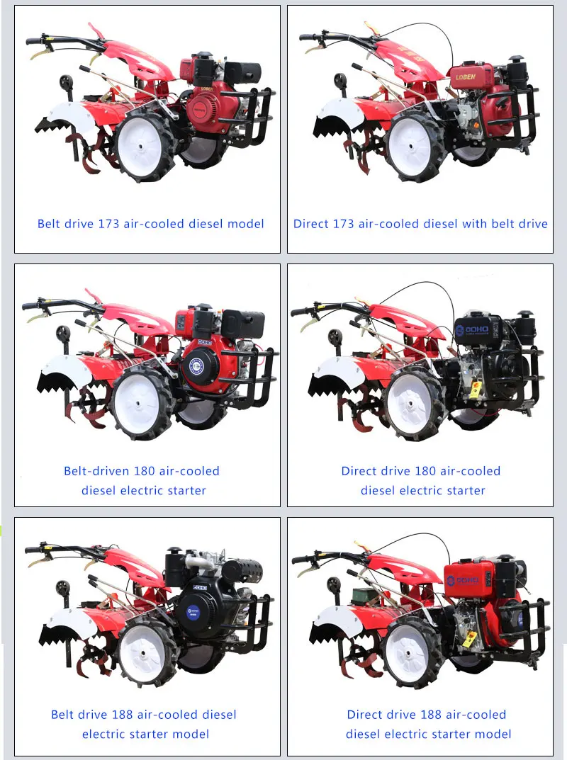 Competitive Price Agricultural Machine Farm Tractor Garden Rotary Mini