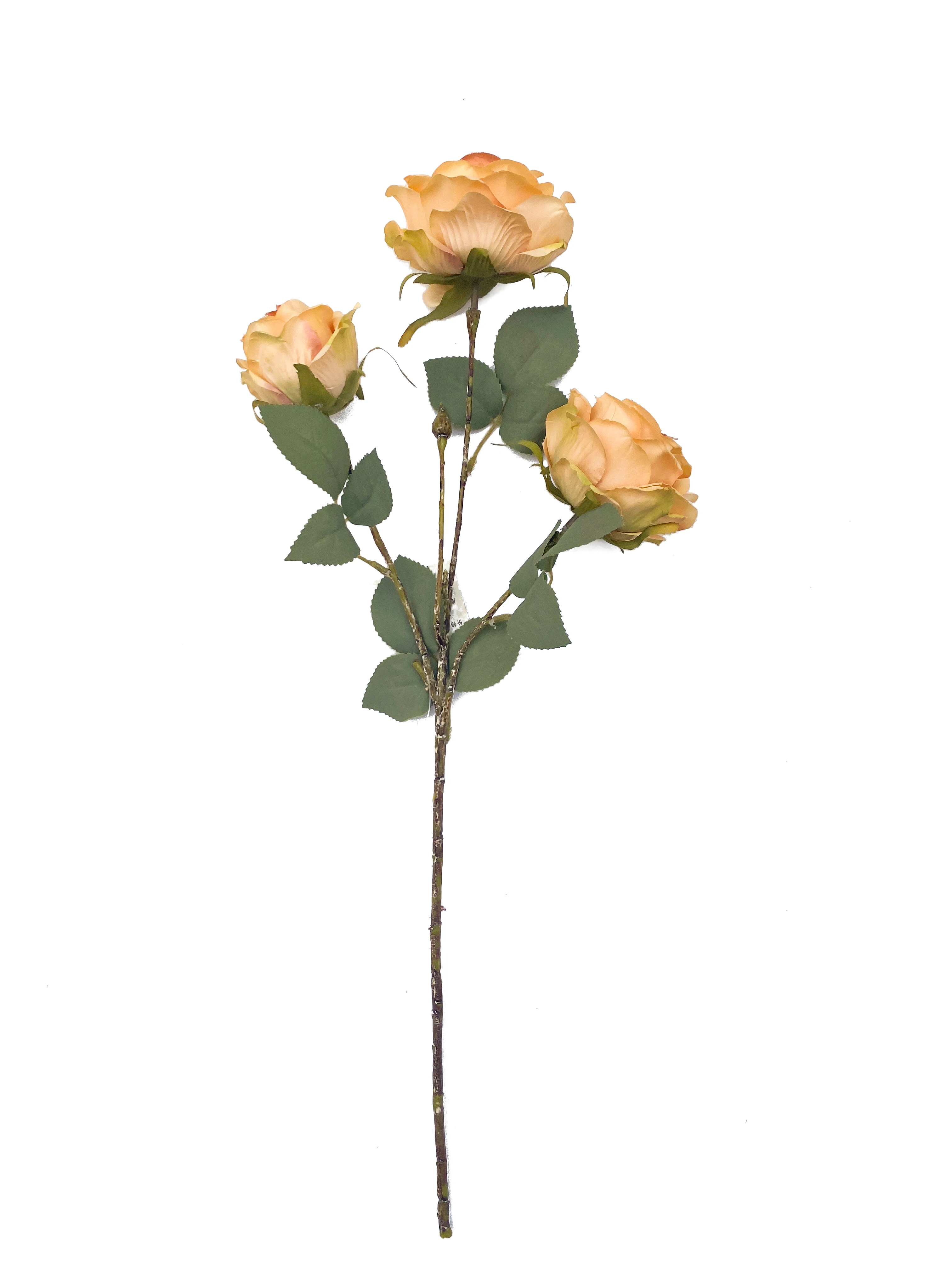 Artificial Red Rose Flower With Single Stem For Home Wedding Garden