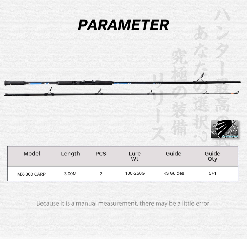 10ft 2 Sections Nonslip Grip Blank Heavy Duty Custom High Quality