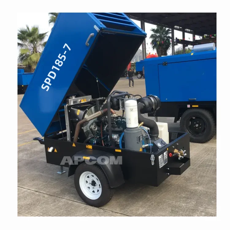 Luy050-7 Heavy Duty Portable Air Cooled Pneumatic Compressor For