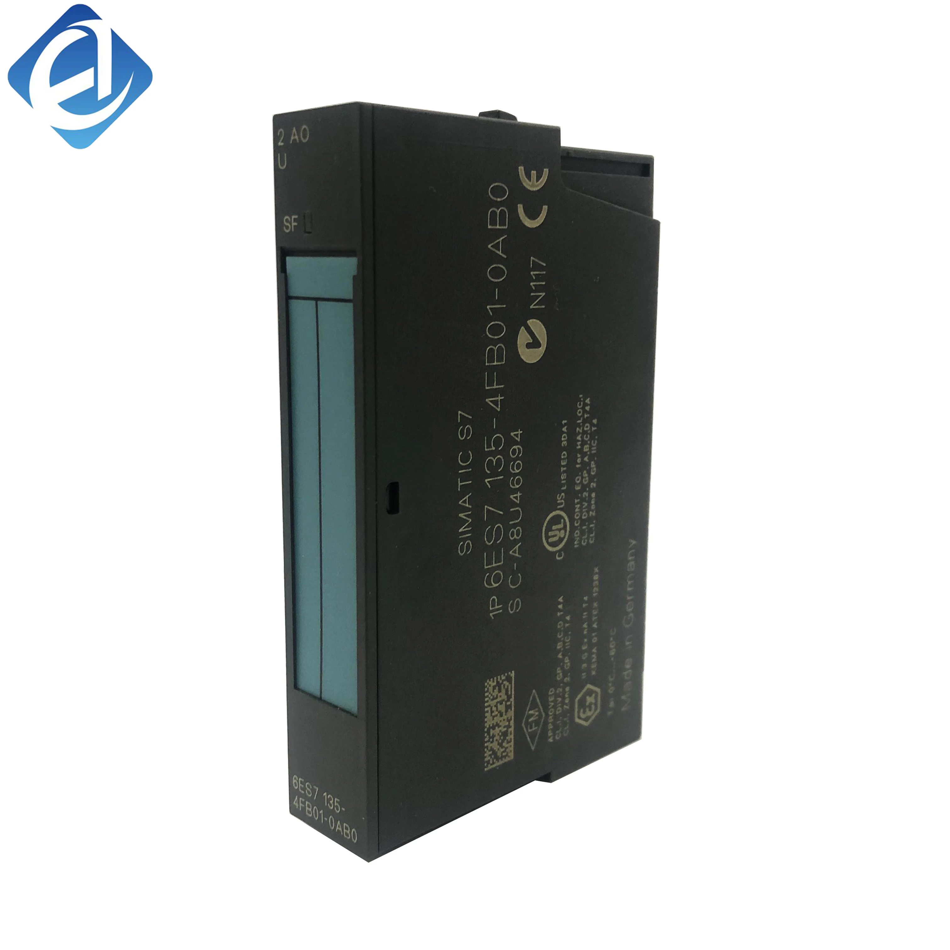 New Original 6ES7 135-4FB01-0AB0 6ES7135-4FB01-0AB0 analog output module for Siemens ET200S distributed I/O system, 2-channel AO signal output, high precision and stable analog transmission. Supports PROFIBUS DP communication,