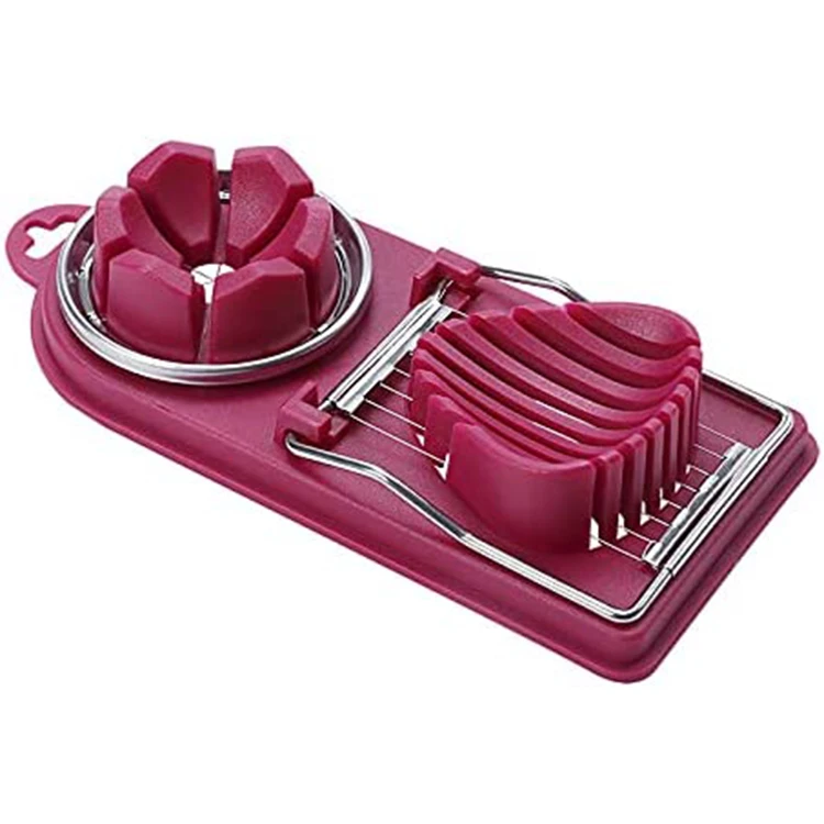 2025 Hot Selling Kitchen Accessories 2 in 1 Egg Slicer Stainless Steel Egg Cutter aperçu 8