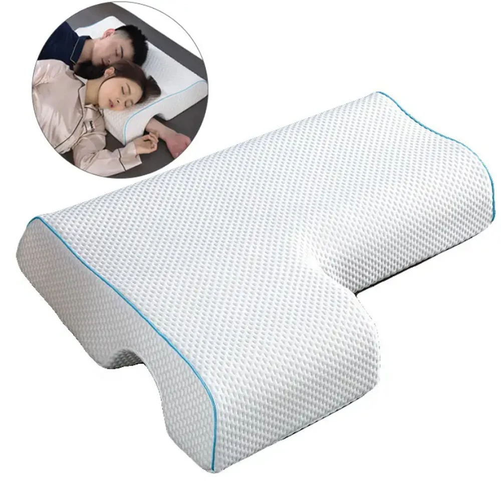 Couples Pillow Arm Rest Memory Foam Anti Pressure Arched Sleeping Cuddle  Cushion