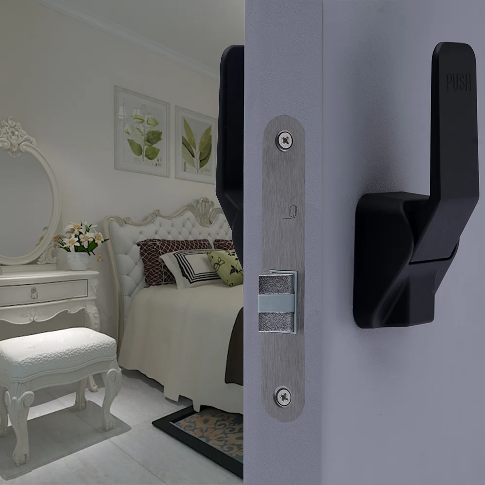 Combination of Silent and Durable Two Way Mortise Gold Push Pull Handle Indoor Room Door Lock