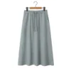 Falda midi gris