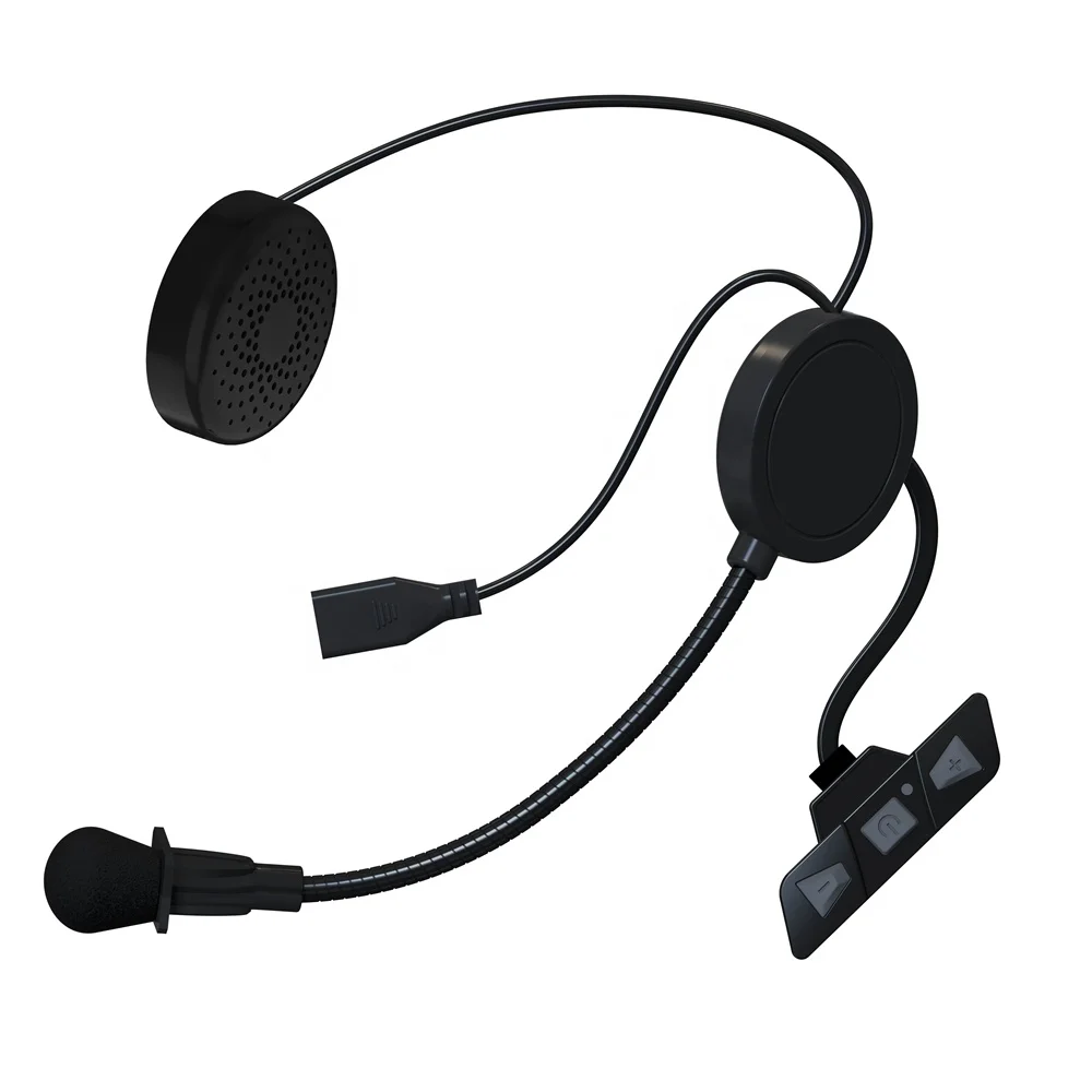 Bluetooth Helmet Headset Motorcycle Helmet Headset Helmet Headphones with  Waterproof Extermal Big Buttons Motorcycle Accessories - Main Image