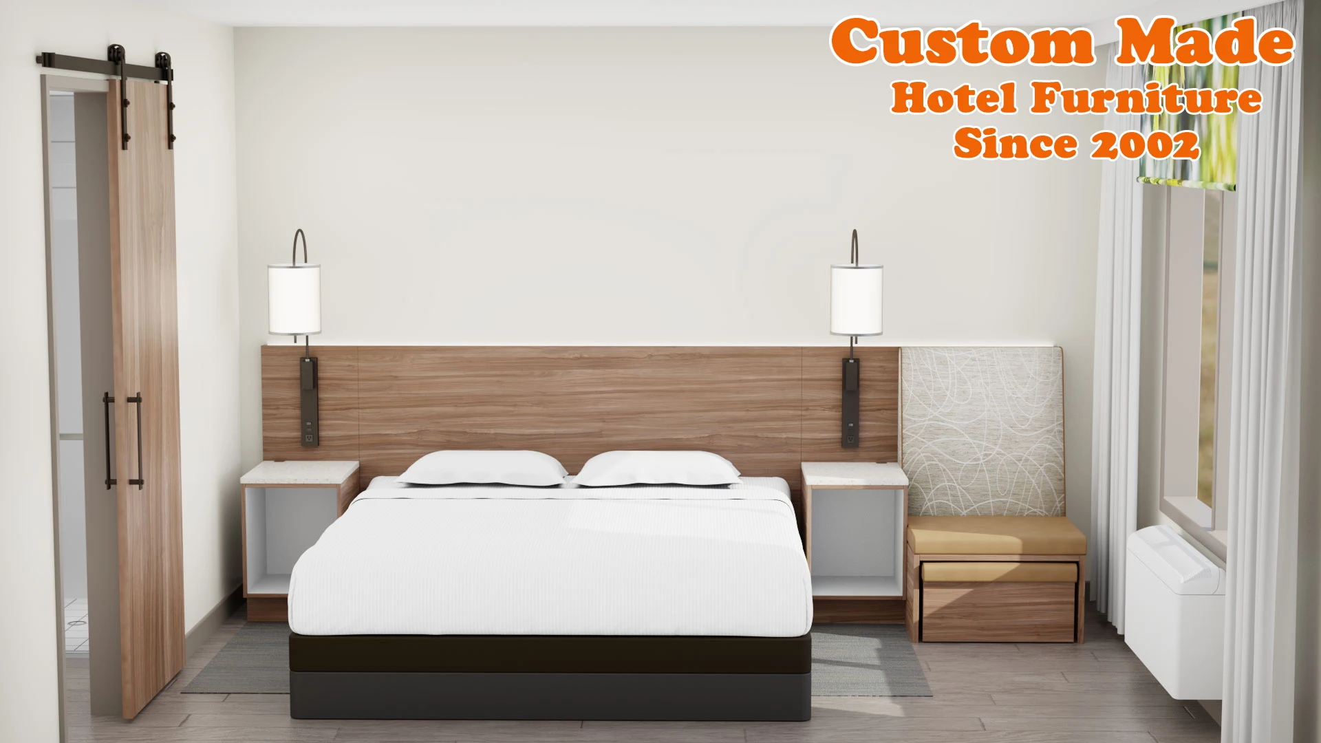 Grt6516 New Design Wyndham Garden Hotel Beds Room Furniture Sets Modern King Queen Furniture