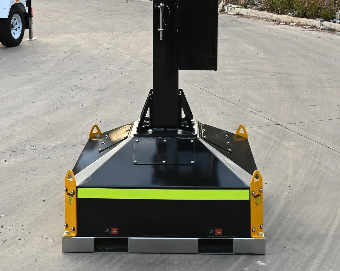 Biglux HiGuard PTZ Camera Skid Type Portable Solar CCTV Tower