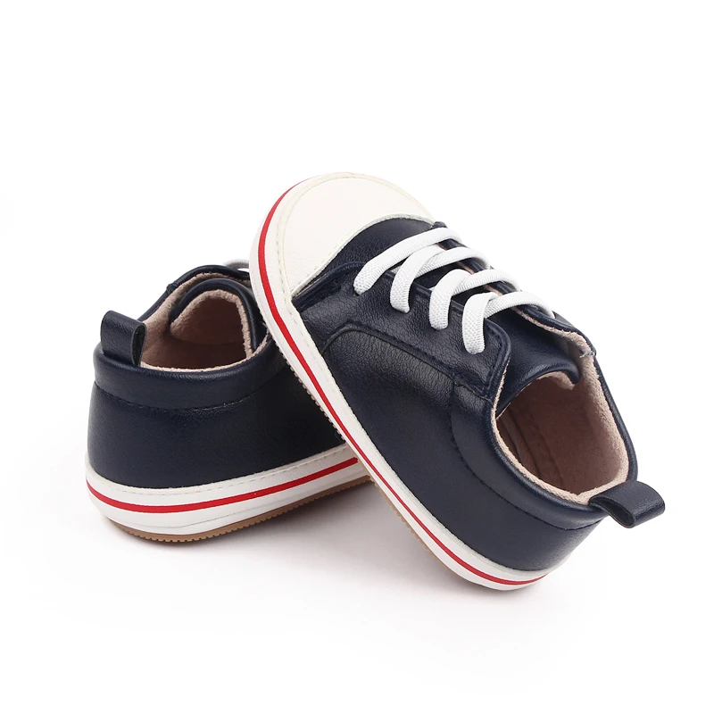 High Quality Soft PU Leather Baby Sneakers Prewalker Shoes 2025 details
