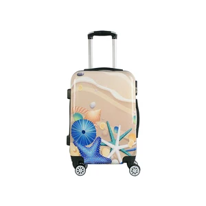 Wholesale Huaiyu Factory Price Travel Luggage ABS PC Hard Shell 4 Spinner Wheels Luggage Sets With Lock