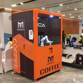 6 Axis Robot Arm Making Boba Milk Tea Manufacturer Coffee Tea Vending ...