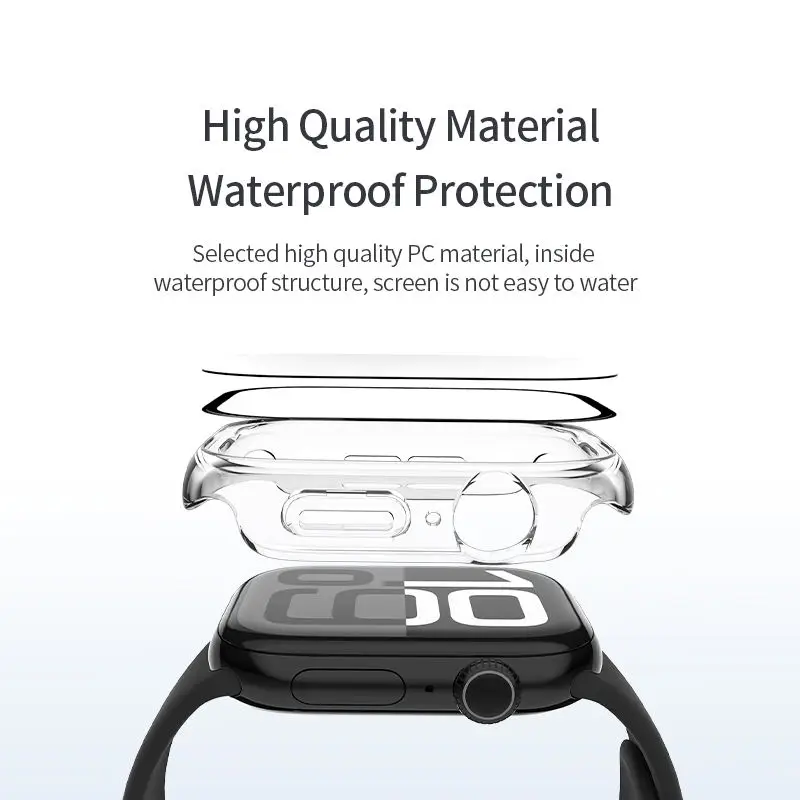 product transparent fashion protective case for apple watch series 10 smart watch cases for 42mm  46mm watches new anti drop design-2