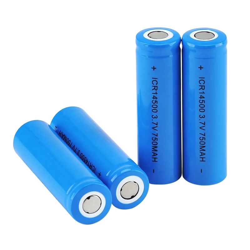 4 Batterie Ricaricabili 14500 3.7V 1000mAh Agli Ioni Di Litio Con 4 Cavi USB SM-2P, Per Auto RC Barche E Modellismo, Colore Lilla - 2