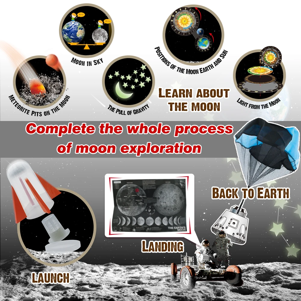 BIG BANG SCIENCE STEM Science Kit of Moon Landing Astronomy Learning Toy for Kids