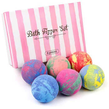 Luxury Bath Bombs Bath Bubble Balls With Logo Organic Mixed Color Bath Bomb Gift Set - Buy Bath ...