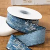 4cm - navy blue - denim webbing 1 yard (10 yards/roll)