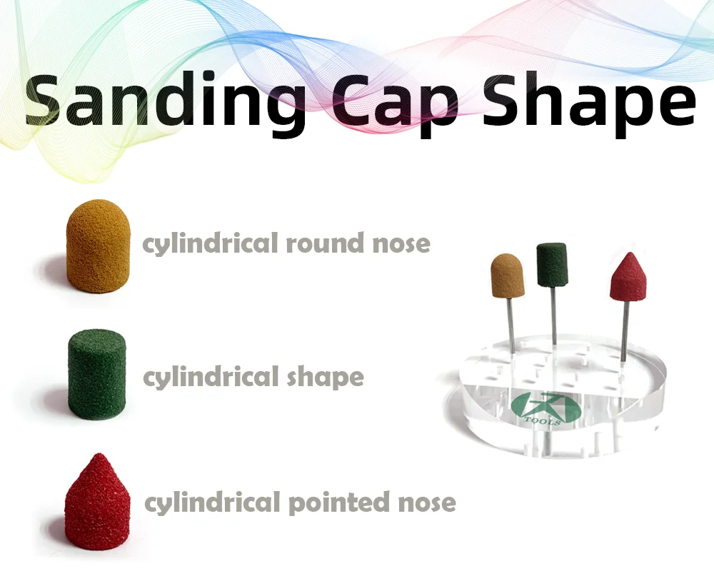 Yellow Foot Care Tools Pedcure Sanding Caps Grinding Bands Block ...