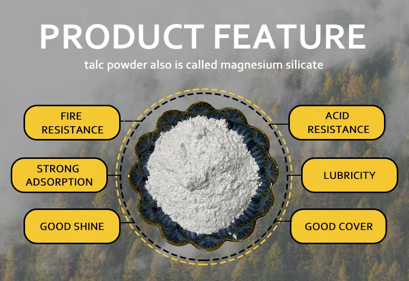 White talc powder 400 mesh  price  superfine white talcum powder for Fillers, rubber fillers manufacture