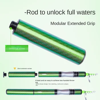 Fast Shark Mini Telescopic Ultra Short Generous Luya ML Carbon Soft Tune Slightly 1.98 Meters Far-cast Perch Siniperca Stream – Soft Lure – view 4