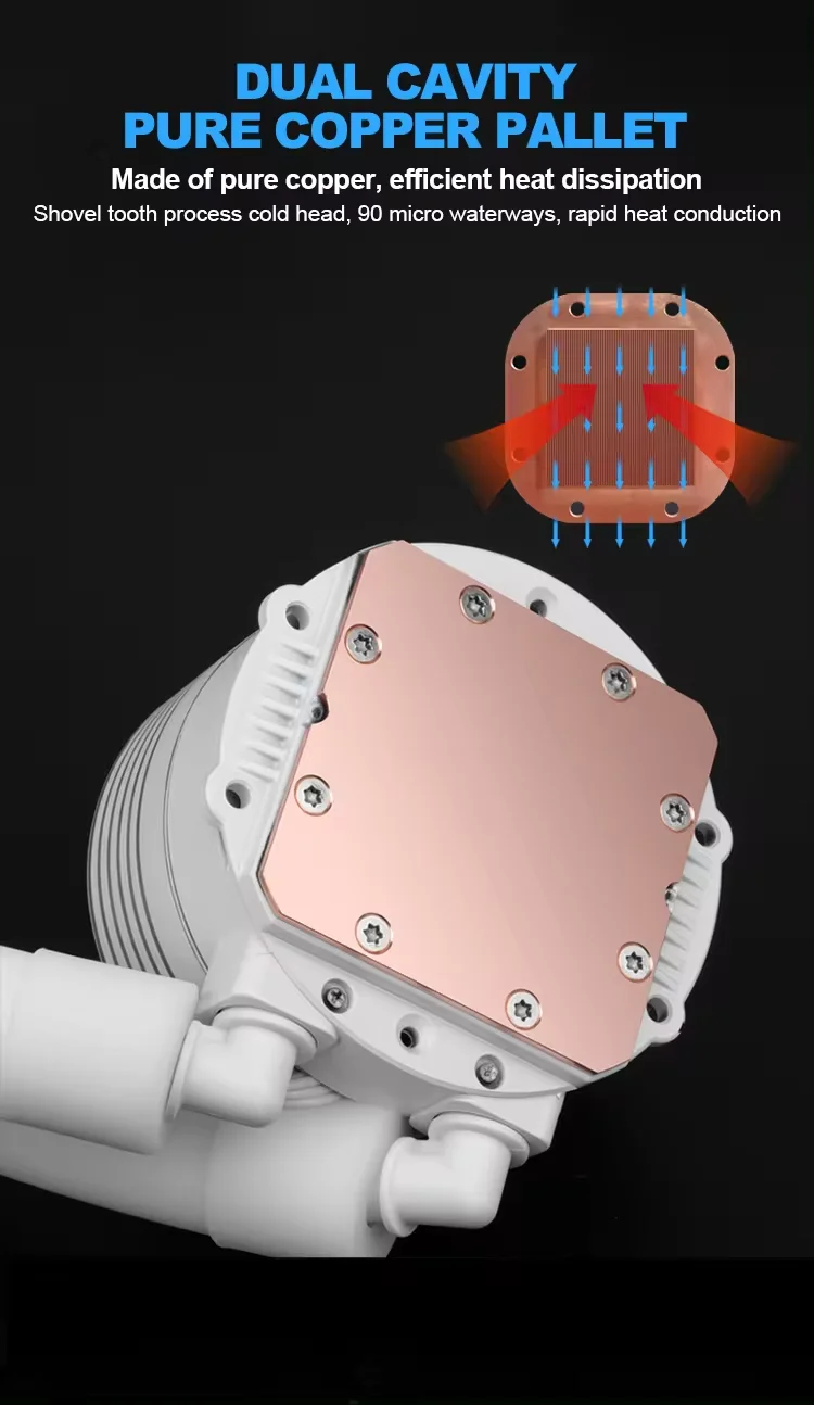 240mm Aio Liquid Cpu Cooler Argb Sync Water Cooling Pwm Gaming Computer