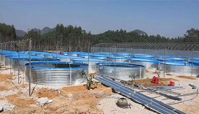 ПВХ подкладка оцинкованная стальная панель Поддержка пруда для рыбы аквариум для рыбного хозяйства