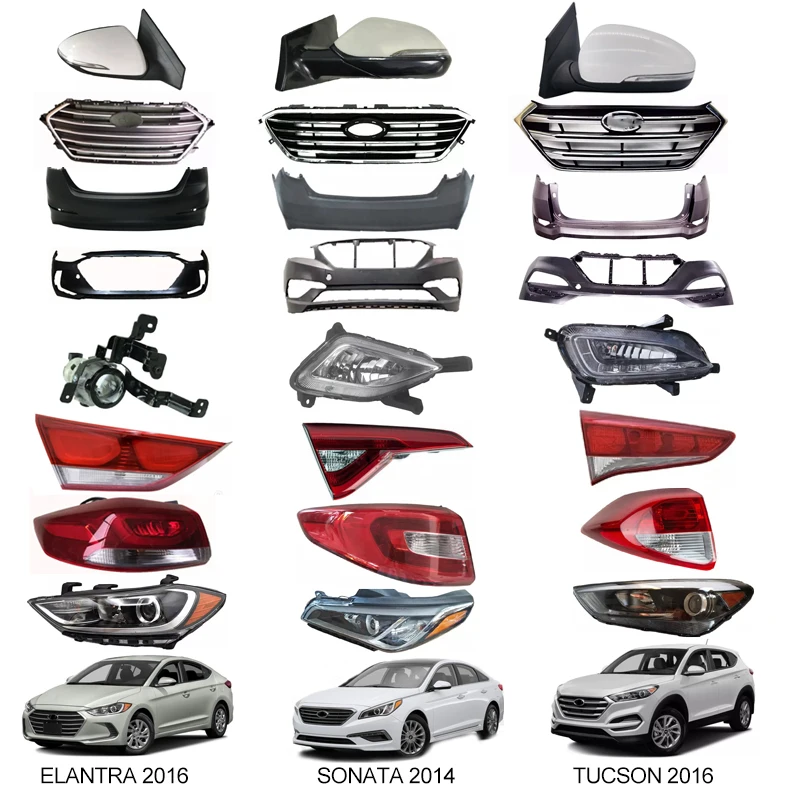 Uda For Hyundai Elantra Sonata Tucson Auto Parts Body Kit Front Rear