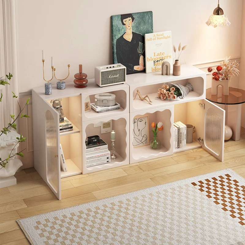 Minimalist Bedroom Bookshelf Modern Living Room Furniture Wooden