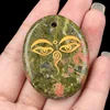 Floral green stone