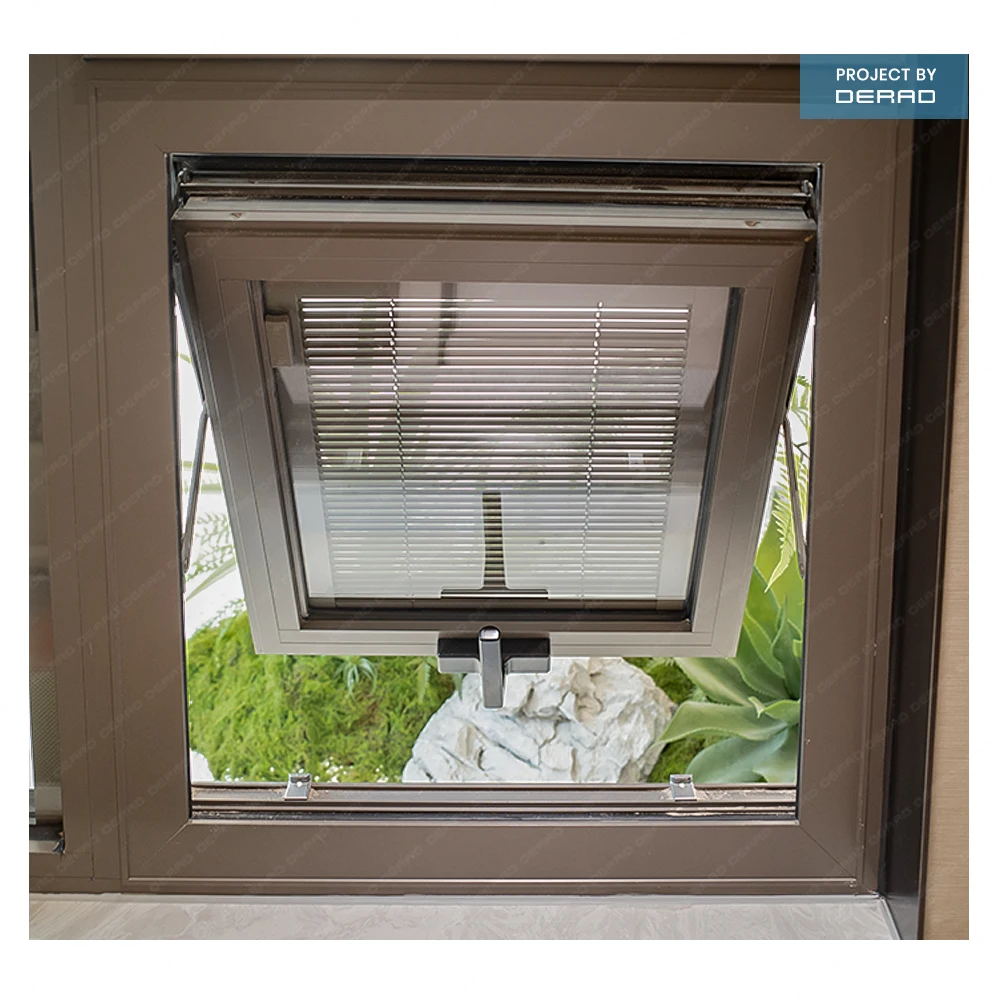 Modern Apartment House Glass Windows Customized Aluminium Windows Double Glazed Awning Windows manufacture