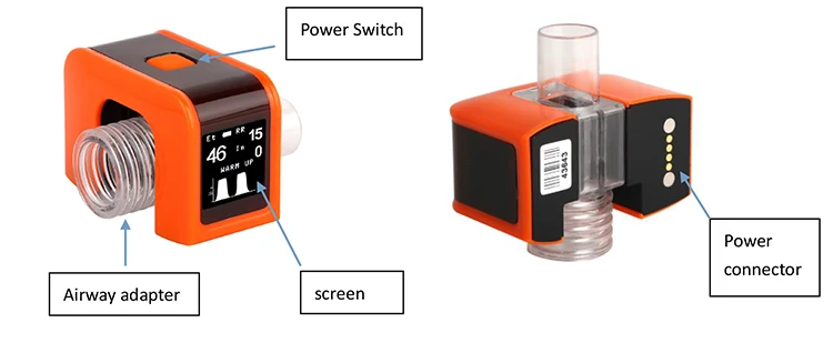 BPM-ETCO2-1 Hot Selling High Quality Portable Real Time Monitor with Veterinary Capnograph