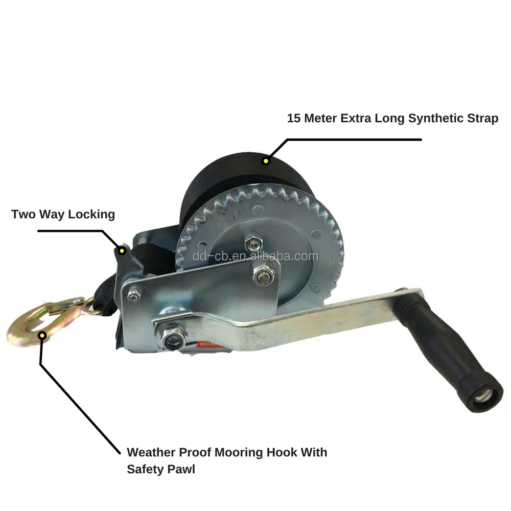 High Quality 2000lbs Boat Trailer Hand Crank Anchor Winch Marine Winch ...