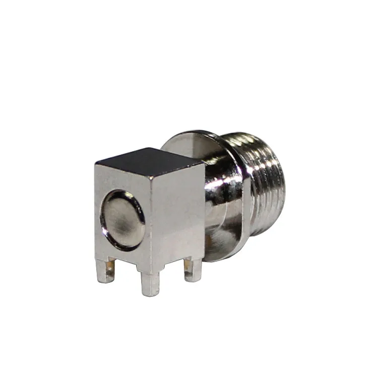 product top quality sma jwe coaxial connector nickel high frequency bent male pcb sma connector-2