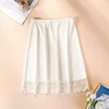 White 50CM Half Slip Lace Under Skirt