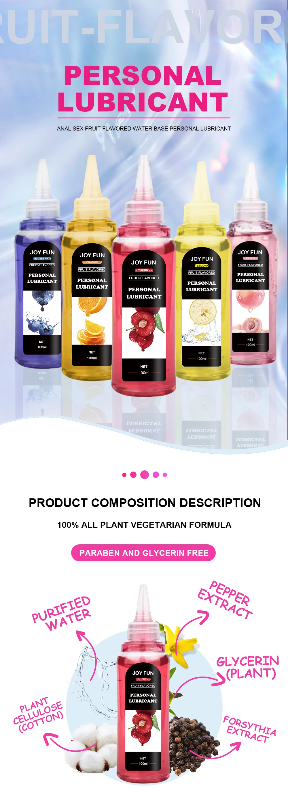 Joy Fun 100ml Edible Flavored Anal Sex Lube Personal Lubricant Buy