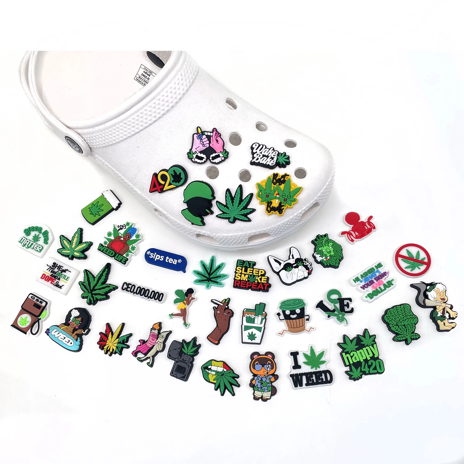 Custom Cannabis Crocs Charms - Unique Dispensary Merchandise in the USA –  ROLL YOUR OWN PAPERS.COM