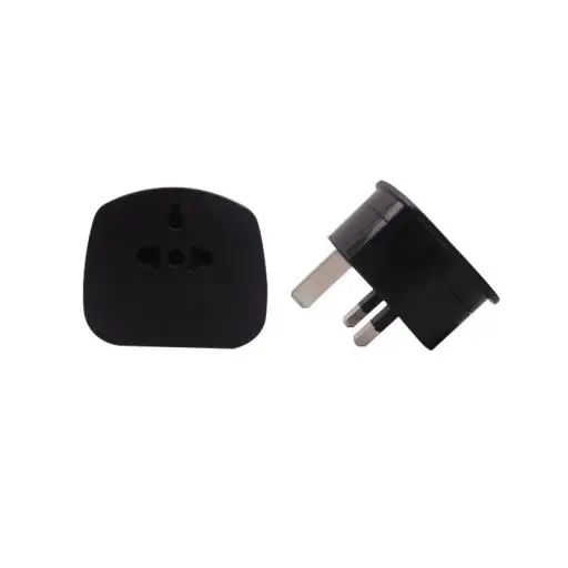 Gelongtu 13A Electrical Plug Adaptor Hk Triangle British Standard to Non-Grounding Plug with 3 Outlets ABS Shell