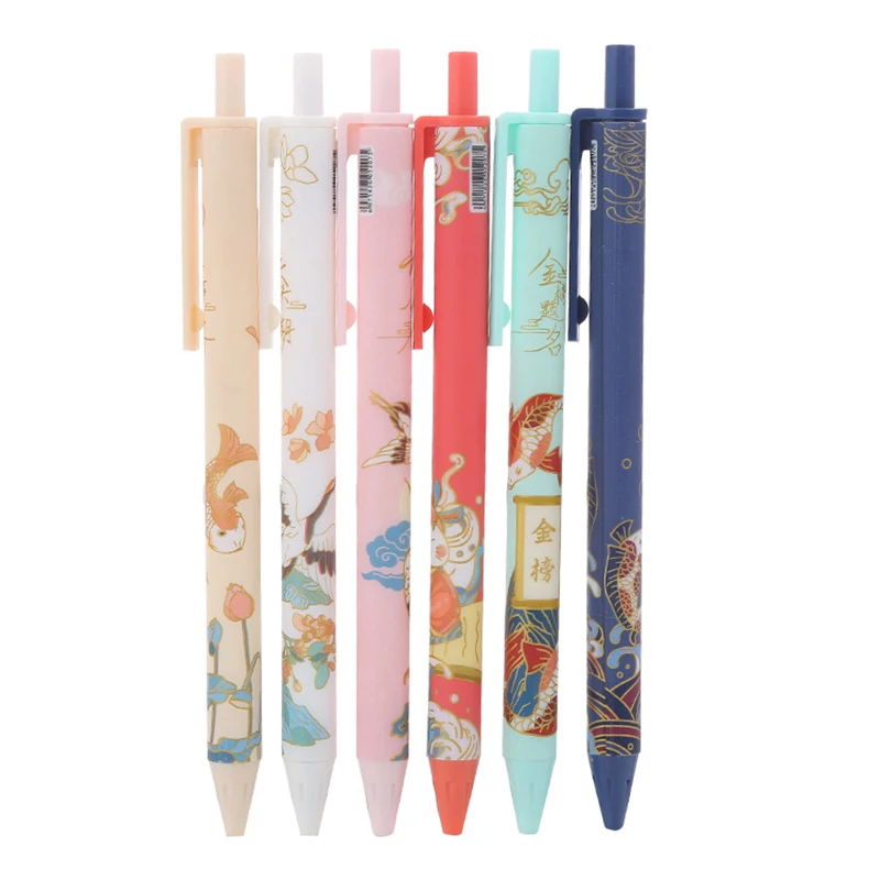 Retro Chinese Style Creative Stationery Blue Ink Gel Pen