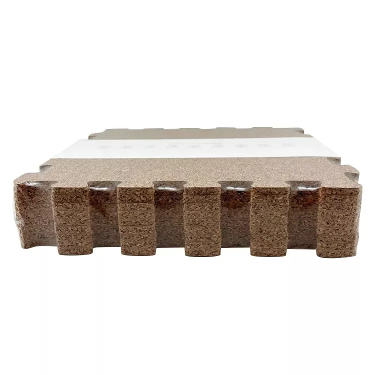 LEECORK  Interlocking Cork Puzzle Floor Mats Safety Odorless Natural Cork Play Mats for Baby /Children/Adults