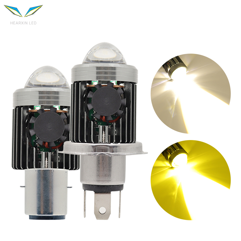 H4 BA20D светодиодные лампы прожектор для