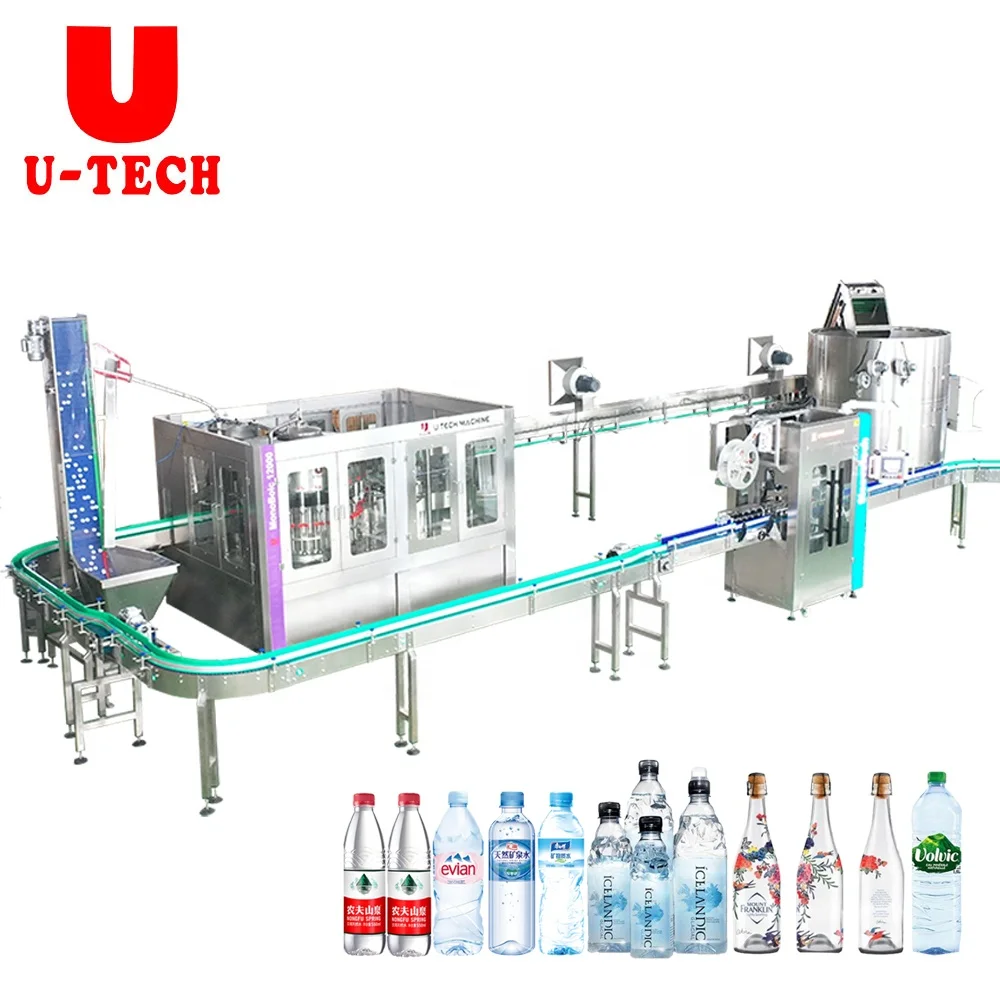 Complete small water Bottle Automatic Filling And Capping Pure Drinking Mineral Water Bottling Plant Machine Production Line