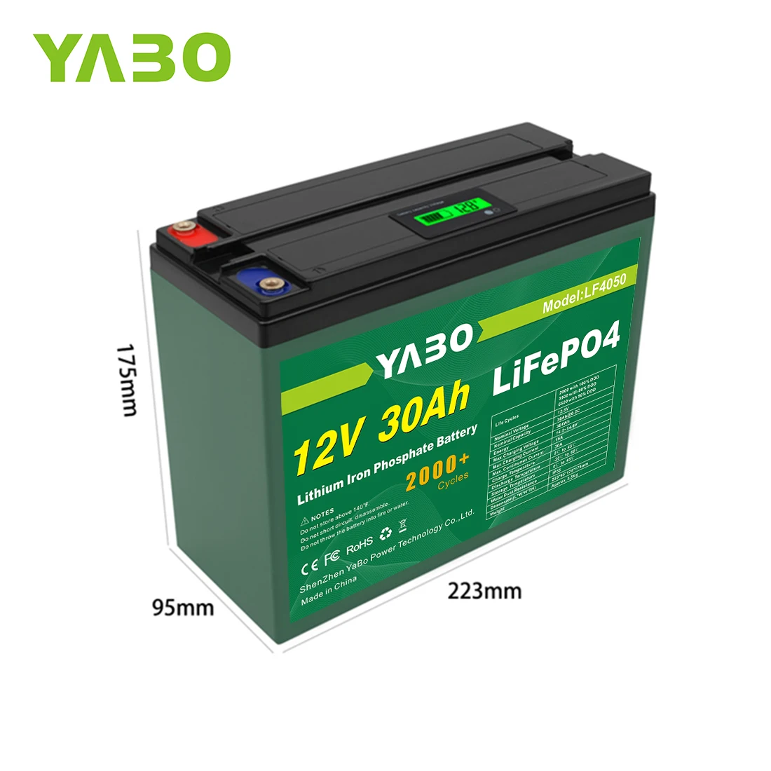 Wholesale Li-Ion Lifepo4 Battery 12V 30ah - Yabo Quality