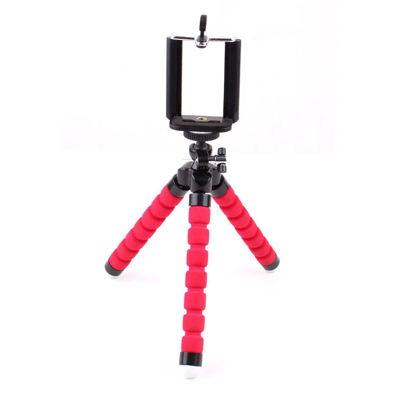 Pequeño Universal Flexible Espuma Pulpo soporte Mini trípode para cámara 