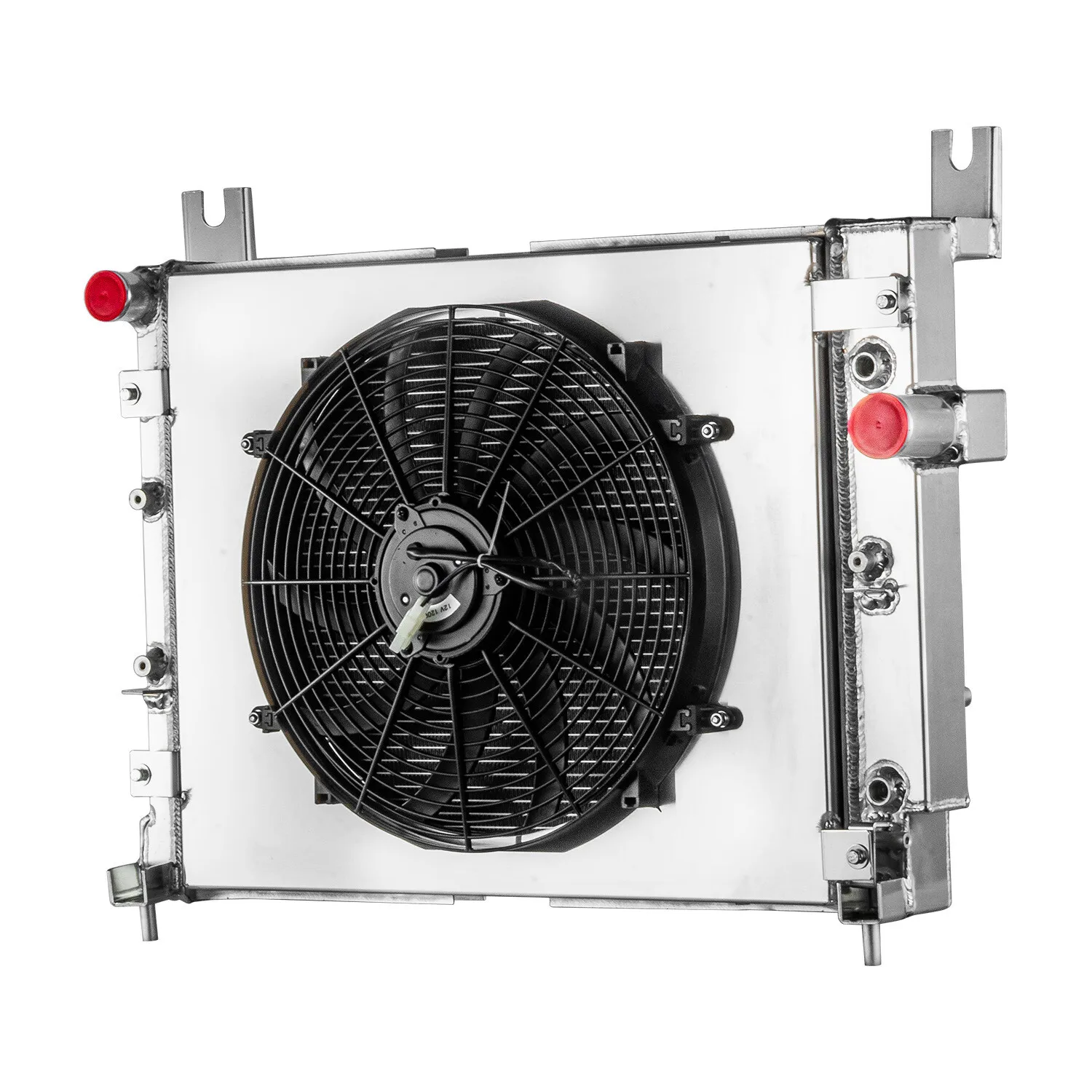 Gtgmoto 3-Row Radiator Shroud Fan For Dodge Dakota 2000-2004 Durango 2000-2003 4.7L 5.9L