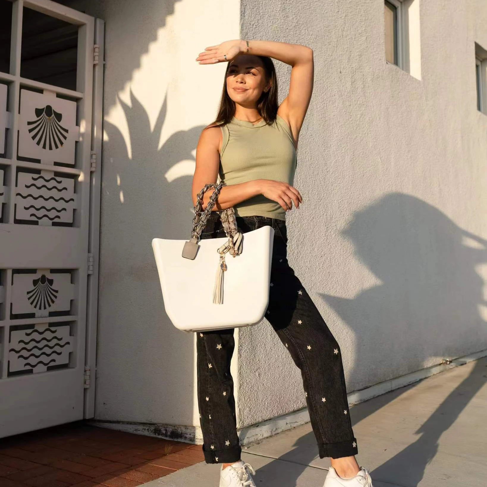 Large Capacity EVA Beach Bags Custom Logo Waterproof Fashion Tote Handbag Women Men Canvas Lining Outdoor Travel Silicone Bags