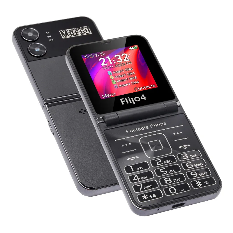 UNIWA F265 4 Sim Card Small Folding Mobile Phones